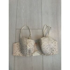 Wacoal Lace Balconette Bra in Light Beige/Cream
